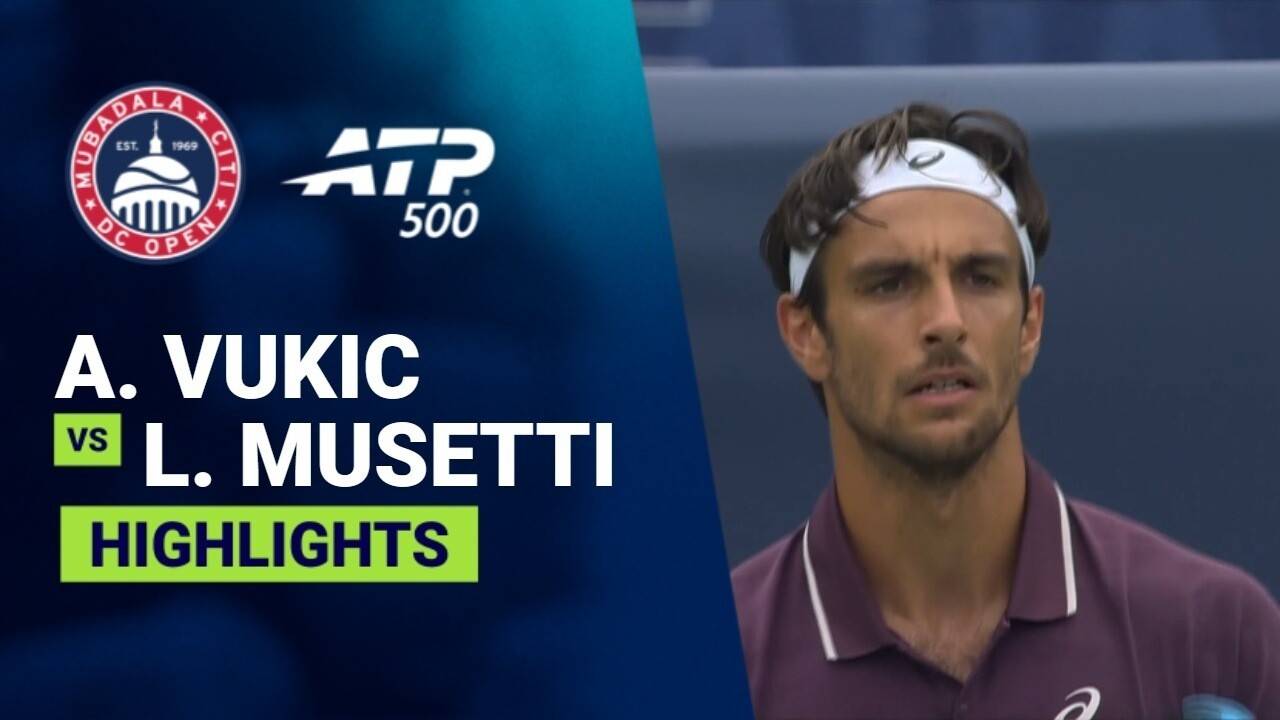 Aleksandar Vukic vs Lorenzo Musetti - Round 2 (John Harris) | ATP 500: Mubadala Citi DC Open 2026