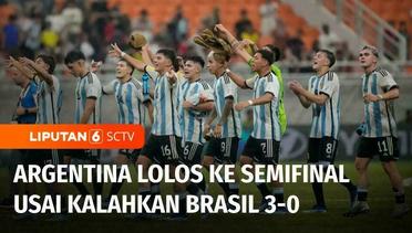 Argentina Berhasil Melaju ke Semifinal usai Tumbangkan Juara Dunia 4 Kali Brasil 3-0 | Liputan 6
