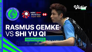 Men's Singles: Rasmus Gemke (DEN) vs Shi Yu Qi (CHN) | YONEX All England - Highlights | Yonex All England Open Badminton Championships