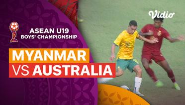 Myanmar vs Australia - Mini Match | ASEAN U19 Boys Championship 2024
