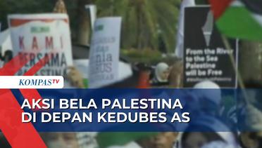 Majelis Ormas Islam Gelar Aksi Bela Palestina di Depan Gedung Kedubes AS!