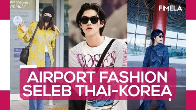 Airport Fashion Seleb Thailand-Korea Berangkat ke London Fashion Week