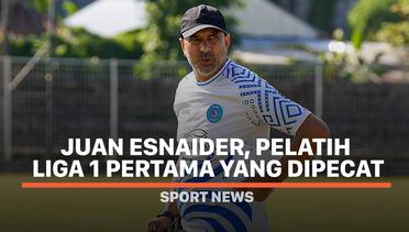 Juan Esnaider, Pelatih Liga 1 Pertama yang Dipecat