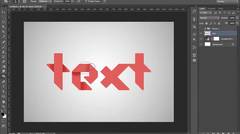 Photoshop  -Folded Paper-  3d logo - Text Effect Tutorial