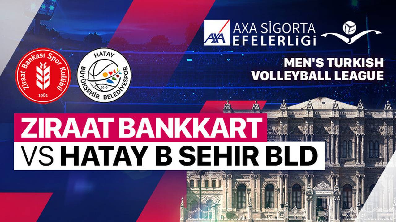 Ziraat Bankkart vs Hatay B. Sehir BLD. - Full Match | Men's Turkish