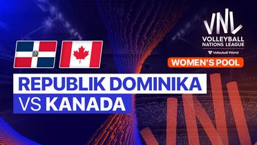 Republik Dominika vs Kanada - Full Match | Women's Volleyball Nations League 2024