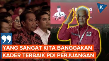 Ganjar Sanjung Jokowi dalam Rakernas PDIP ke VI