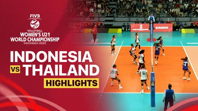 Indonesia vs Thailand - Highlight | FIVB Women's U21 World Championship 2025