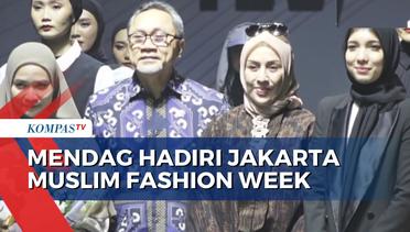 Kata Mendag Zulhas Usai Hadiri Jakarta Muslim Fashion Week 2024