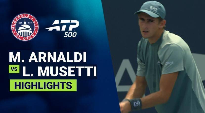 Matteo Arnaldi vs Lorenzo Musetti - Round 1 (John Harris) | ATP 500: Mubadala Citi DC Open 2026