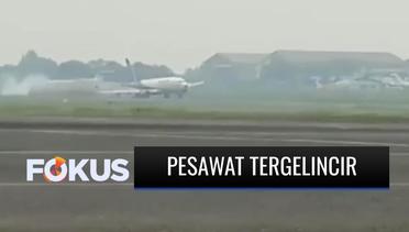 Video Detik-detik Pesawat Kargo Trigana Air Tergelincir di Bandara Halim | Fokus