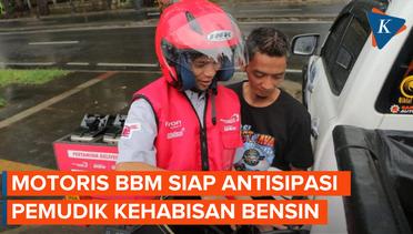 Polresta Bandung Siagakan Personel Motoris Untuk Penuhi Kebutuhan BBM Pemudik