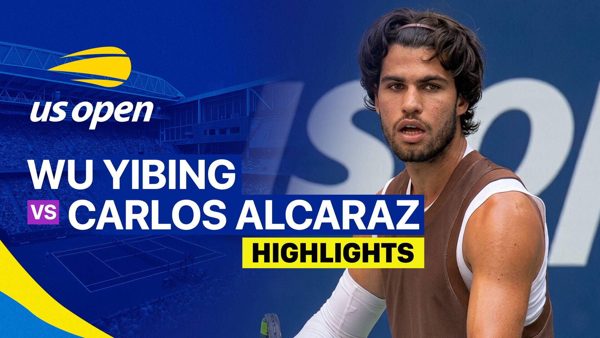 Wu Yibing vs Carlos Alcaraz - Men's Singles Round 3 | US Open Tennis Championships 2026