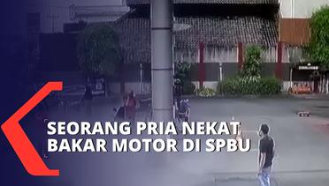 Nekat Bakar Motor di SPBU, Seorang Pria di Cirebon Ditangkap Petugas dan Warga