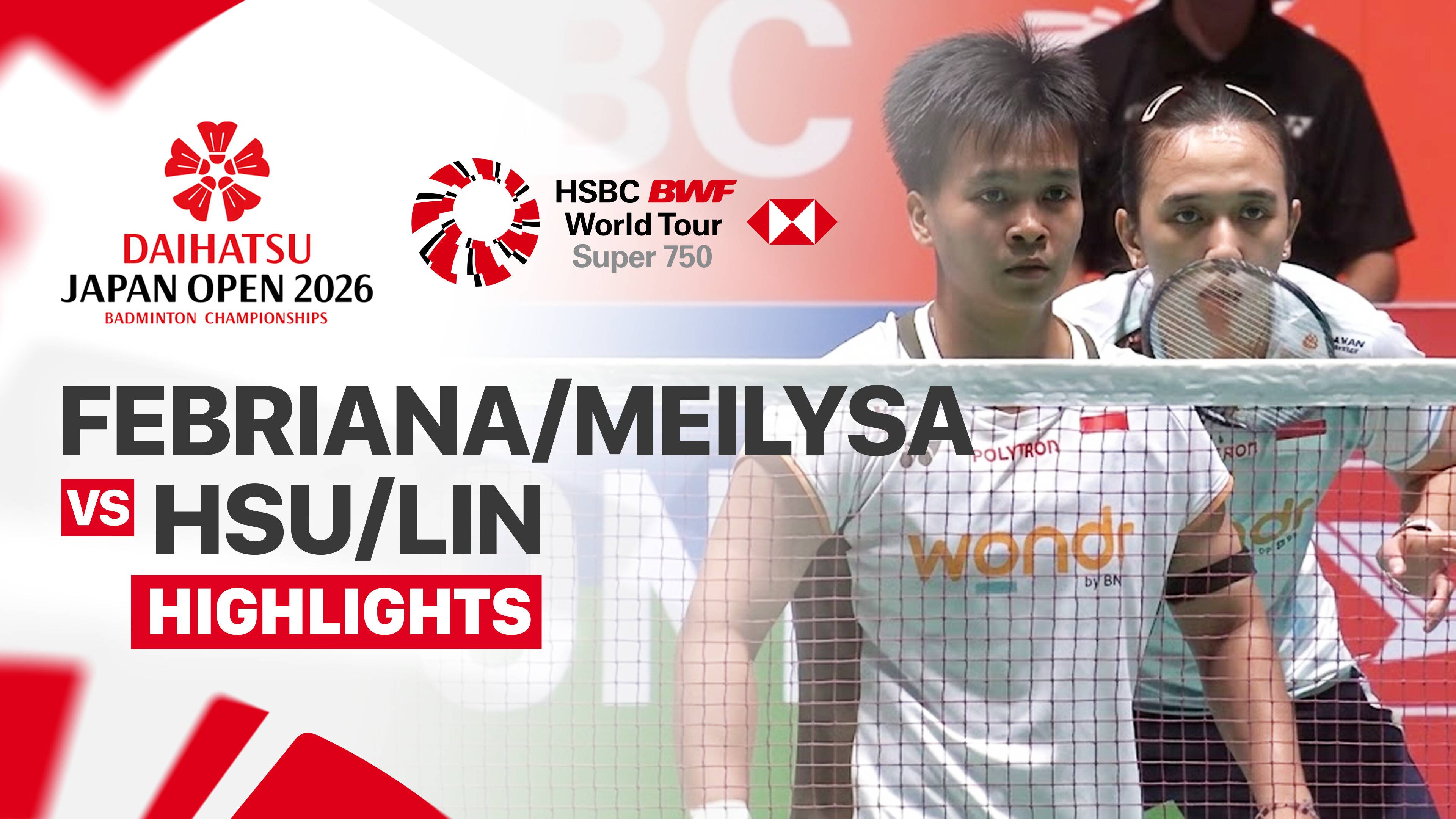 Febriana Dwipuji Kusuma/Meilysa Trias Puspitasari (INA) vs Hsu Yin-Hui/Lin Jhih Yun (TPE) - Women's Doubles Quarter Finals | DAIHATSU Japan Open 2026