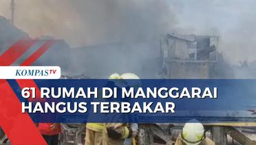 Kebakaran di Permukiman Padat Penduduk Manggarai Jaksel Hanguskan 61 Rumah Warga!