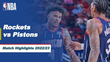 Match Highlights | Houston Rockets vs Detroit Pistons | NBA Regular Season 2022/23