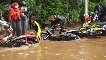 Jalan TB Simatupang tergenang banjir, kendaraan tidak dapat melintas