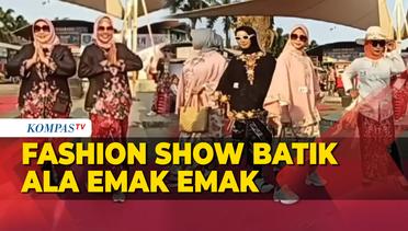 Fashion Show Batik ala Emak-Emak dan Lansia di Indramayu