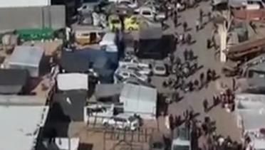 Rekaman Drone Ribuan Tenda Pengungsian Warga Gaza di Rafah
