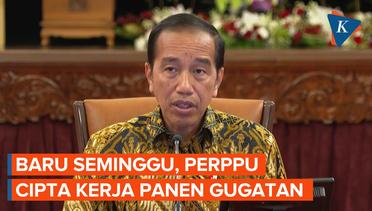 Baru Sepekan Diteken Jokowi, Perppu Cipta Kerja Langsung Digugat ke MK