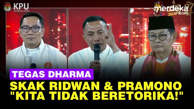 Jenderal Dharma Tajam Skak Ridwan & Pramono di Debat: Kita Tidak Bisa Beretorika!