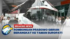 Rombongan Prabowo-Gibran Berangkat ke Taman Suropati Sebelum ke KPU