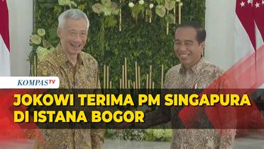 Detik-Detik Presiden Jokowi Sambut Kedatangan PM Singapura Lee Hsien Loong di Istana Bogor