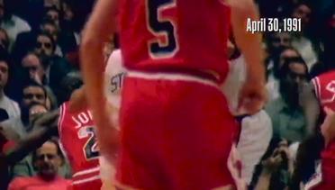This Date In History - Jordan Soars Across The Baseline At Msg (04 30 1991)