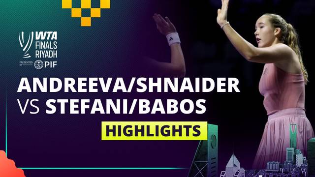 M. Andreeva/D. Shnaider vs L. Stefani/T. Babos - Highlight | WTA Finals Riyadh 2025