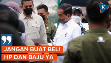 Jokowi Bagikan Bansos ke Pedagang di Bogor, Tegaskan Agar Dipakai untuk Modal Usaha