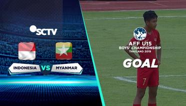 GOLL!! Free Kick Faizal Shaifullah Berhasil Menjebol Gawang Myanmar | AFF U-15 2019
