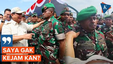 Bertemu Mantan Anak Buah, Prabowo: Dulu Saya Gak Kejam Kan?