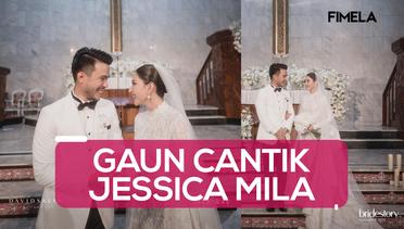 Gaun Cantik Pernikahan Jessica Mila yang Dibuat Selama 1200 Jam