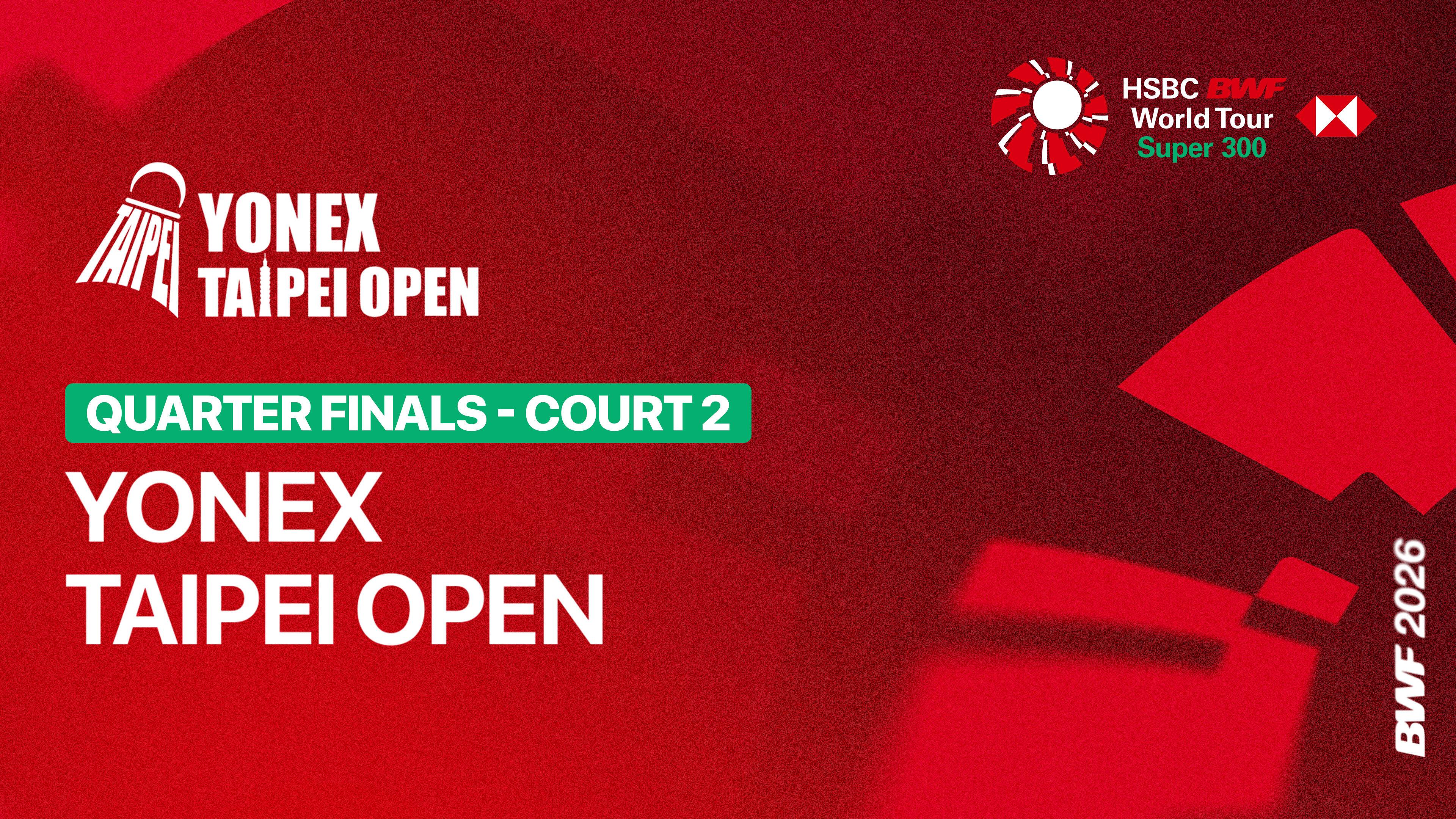 Chia Yen Lin/Lin Yong Sheng (TPE) vs Leo Rolly Carnando/Daniel Marthin (INA) - Men's Doubles Quarter Finals | YONEX Taipei Open 2026