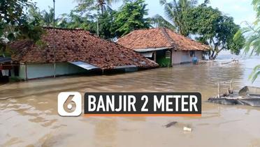 Ribuan Rumah di Karawang Terendam Banjir 2 Meter