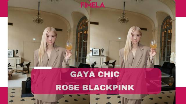 Potret Gaya Chic yang Kontras dari Rose BLACKPINK saat Jadi Juri ANDAM Fashion Awards di Paris
