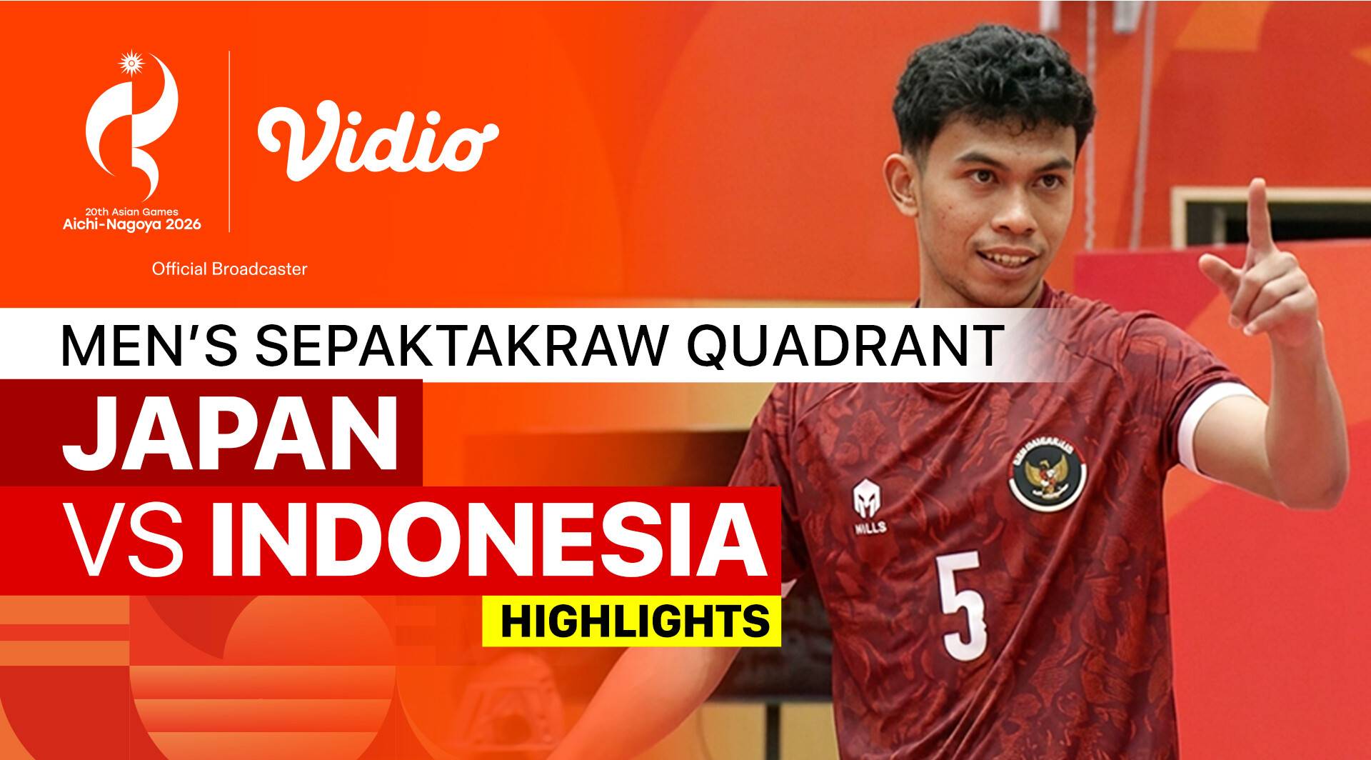 Japan vs Indonesia - Men's Sepaktakraw Quadrant Gold Medal Match | 20th Asian Games Aichi-Nagoya 2026