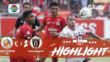 Full Highlight - Semen Padang FC 0 vs 2 Bali United | Shopee Liga 1 2019/2020