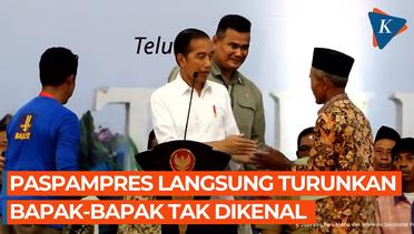 Jokowi Bingung Ada Bapak-bapak Menghampirinya, Paspampres Langsung Sigap