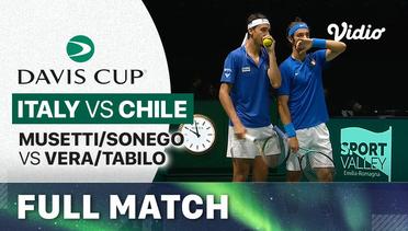 Full Match | Italy (Lorenzo Musetti/Lorenzo Sonego) vs Chile (Tomas Vera/Alejandro Tabilo) | Davis Cup 2023