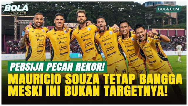 Mauricio Souza Bangga, Persija Jakarta Pecahkan Rekor Poin Era Liga 1