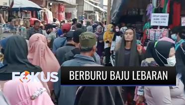 Jelang Lebaran, Pasar Tegal Gubug di Cirebon Dipadati Pengunjung yang Berburu Baju untuk Hari Raya | Fokus