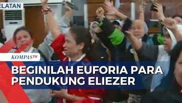Inilah Momen Syukur dan Haru Pendukung Eliezer saat Hakim Bacakan Vonis di Ruang Sidang PN Jaksel