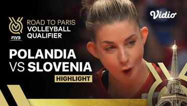 Match Highlights | Polandia vs Slovenia | Women's FIVB Road to Paris Volleyball Qualifier