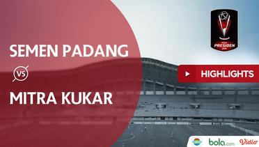 Highlights Piala Presiden 2019, Semen Padang Vs Mitra Kukar 2-0