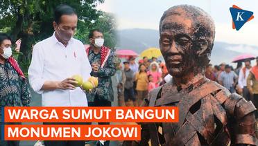 Pernah Kirim 3 Ton Jeruk ke Istana, Warga Sumut Bangun Monumen Jokowi