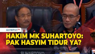 Hakim MK Suhartoyo Tegur Ketua KPU di Sidang Pileg: Pak Hasyim Tidur Ya?