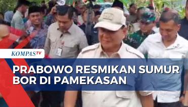 Menhan Prabowo Resmikan Bantuan Sumur Bor untuk 12 Desa di Pamekasan