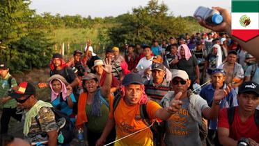 Migrant caravan mulai lalui ‘rute kematian’ di Meksiko  - TomoNews
